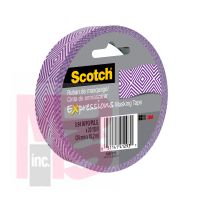 3M Scotch Expressions Masking Tape 3437-P12  .94 in x 20 yd (24 mm x 18.2 m) Purple Mosaic