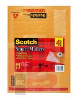 3M Scotch Poly Bubble Mailer 4-Pack  8915-4 10.5 in x 15.25 in Size #5 12 Packs/Cs