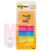 3M Post-it Notes 3321-5SSAU  3 in x 3 in (76 mm x 76 mm)  Rio de Janeiro Collection  5 Pads/Pack   45 Sheets/Pad