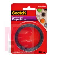 3M Scotch Magnetic Tape MT004.5-24PCK  0.5 in x 4 ft (1.27 cm x 1.21 m)