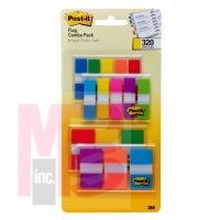 3M Post-it Flags 683-XL1 Combo Pack  .47 in x 1.7 in flags and .94 in x 1.7 in flags