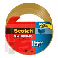 3M Scotch Heavy Duty Shipping Packaging Tape 3850T 1.88 in x 54.6 yd (48 mm x 50 m) Tan 12 per case