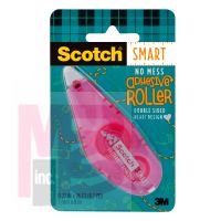 3M Scotch Patterned Adhesive Roller Hearts 6061-HRT  Pink