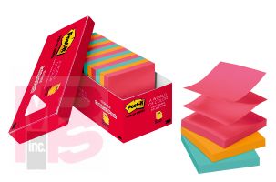 3M Post-it Pop-up Notes R330-18CTCP  3 in x 3 in (76 mm x 76 mm) Cape Town Collection 18 Pads/Pack 100 Sheets/Pad