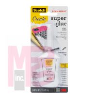 3M Scotch Super Glue Gel AD125-CFT  .14 oz (4 g)