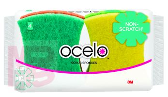 3M ocelo Bright Colored Light Duty Scrub Sponge BC-4  8/4