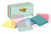 3M Post-it Notes 654-AST 3 in x 3 in (76 mm x 76 mm) Marseille colors 18 per case