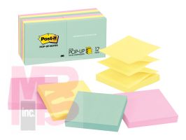 3M Post-it Pop-up Notes R330-12AP  3 in x 3 in Pastel Colors