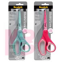 3M Scotch Printed Multi Purpose Scissors 1428-PA  8 in Aquarella Broken Glass pattern