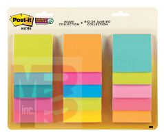 3M Post-it Notes 654-15SSMULTI2  3 in x 3 in (76 mm x 76 mm)