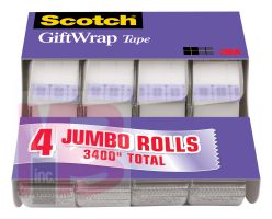 3M Scotch GiftWrap Tape 415  3/4 in x 850 in (19 mm x 21.5 m)