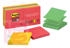 3M Post-it Super Sticky Pop-up Notes R330-10SSAN  3 in x 3 in (76 mm x 76 mm)