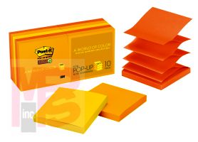 3M Post-it Super Sticky Pop-up Notes R330-10SSAU  3 in x 3 in (76 mm x 76 mm)10 pads 90 sheets/pad