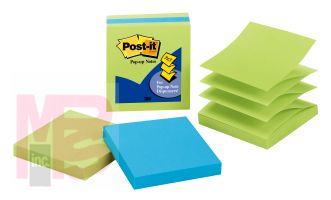 3M Post-it Pop-up Notes 3301-3AU-LE  3 in x 3 in (76 mm x 76 mm)