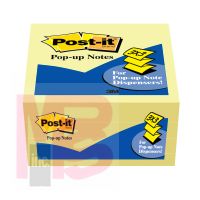 3M Post-it Pop-up Notes 3301-4CY  3 in x 3 in (76 mm x 76 mm)