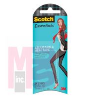 3M Scotch Essentials Adjustable Hem Tape W-106-A  3/4 in x 4 in (19 mm x 10.1 cm) 24 Strips/Pack