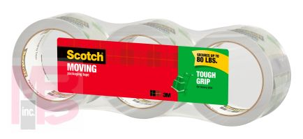 3M Scotch Tough Grip Moving Packaging Tape 3500-40-3  1.88 in x 43.7 yd (48 mm x 40 m)