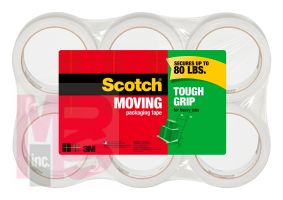 3M Scotch Tough Grip Moving Packaging Tape 3500-40-6  1.88 in x 43.7 yd (48 mm x 40 m)