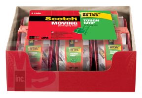 3M Scotch Tough Grip Moving Packaging Tape 150-6  1.88 in x 22.2 yd (48 mm x 20.3 m)