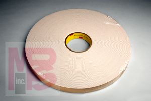 3M 4085-1/2"x72yd Double Coated Urethane Foam Tape Natural 1/2 in x 72 yd 3/64 in - Micro Parts & Supplies, Inc.