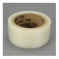 3M Tartan Box Sealing Tape 369 Clear 48 mm x 50 m 36 per case Bulk