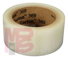 3M Tartan Box Sealing Tape 369 Clear 48 mm x 1500 m 6 per case Bulk