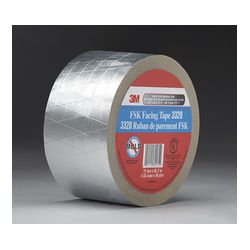 3M 3320 FSK Facing Tape Silver 48 mm x 45.7 m 6.7 mil - Micro Parts & Supplies, Inc.