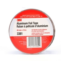 3M 3381 Aluminum Foil Tape Silver 48 mm x 10 m 2.7 mil - Micro Parts & Supplies, Inc.