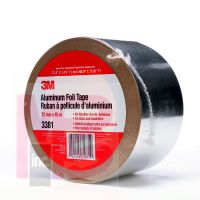 3M 3381 Aluminum Foil Tape Silver 72 mm x 45 m 2.7 mil - Micro Parts & Supplies, Inc.