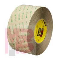 3M Double Coated Tape  Clear  54 in x 180 yd 5.9 mil  1 roll per case