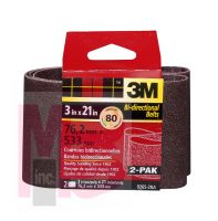 3M 9265NA-2 Sanding Belt 3 in x 21 in Medium 80 grit - Micro Parts & Supplies, Inc.