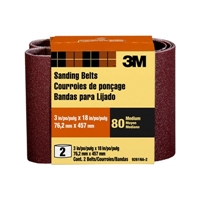 3M 9261NA-2 Sanding Belt 3 in x 18 in Medium 80 grit - Micro Parts & Supplies, Inc.