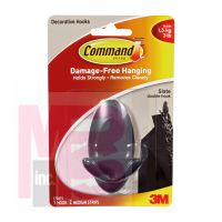 3M 17087SES Command Slate Double Hook - Micro Parts & Supplies, Inc.