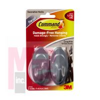 3M 17086GES Command Graphite Terrace Hook - Micro Parts & Supplies, Inc.