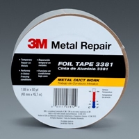 3M 3381 Aluminum Foil Tape Silver 1.88 in x 50 yd 2.7 mil - Micro Parts & Supplies, Inc.