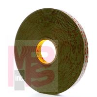 3M VHB Tape RP62 Gray 1 in x 36 yd 62 mil 9 rolls per case Bulk