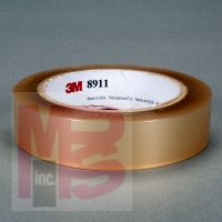 3M Polyester Tape 8911 Transparent 1/2 in x 72 yd 72 per case