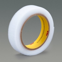 3M SJ3418FR Fastener Loop Flame Resistant White 5/8 in x 1000 yd Lvlwnd 0.15 in Engaged Thickness - Micro Parts & Supplies, Inc.