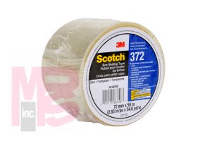 3M Scotch High Performance Box Sealing Tape 372 Clear 72 mm x 50 m 24 Individually Wrapped Rolls Per Case Conveniently Packaged