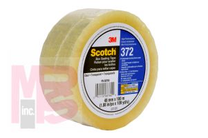 3M Scotch High Performance Box Sealing Tape 372 Clear 48 mm x 100 m 36 Individually Wrapped Rolls Per Case Conveniently Packaged