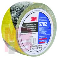 3M 5702 IW Safety Stripe Tape Black/Yellow 2 in x 36 yd 5.4 mil - Micro Parts & Supplies, Inc.