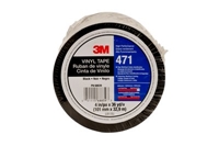 3M 471 IW Vinyl Tape Black 4 in x 36 yd 5.2 mil - Micro Parts & Supplies, Inc.