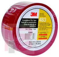 3M 483 IW Polyethylene Film Tape Red 2 in x 36 yd 5.3 mil - Micro Parts & Supplies, Inc.