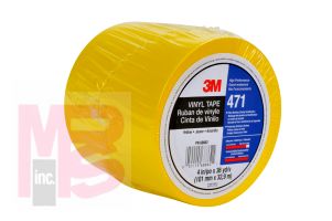 3M 471 IW Vinyl Tape Yellow 4 in x 36 yd 5.2 mil - Micro Parts & Supplies, Inc.
