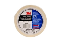 3M 471 IW Vinyl Tape White 1 in x 36 yd 5.2 mil - Micro Parts & Supplies, Inc.