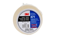 3M 471 IW Vinyl Tape White 4 in x 36 yd 5.2 mil - Micro Parts & Supplies, Inc.