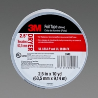 3M 3340-V Foil Tape Silver 2 1/2 in x 10 yd 4.0 mil - Micro Parts & Supplies, Inc.