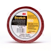 3M Scotch Light Duty Packaging Tape 660 Red Heat Resistance Splicing 1 in x 72 yd 36 individually wrapped rolls per case Conveniently Packaged