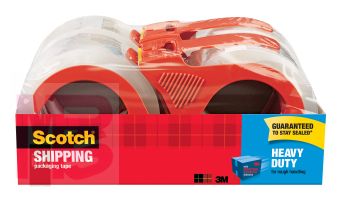 3M Scotch Heavy Duty Shipping Packaging Tape 3850-4RD  1.88 in x 54.6 yd (48 mm x 50 m) 4 Pack