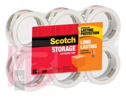 3M Scotch Long Lasting Storage Packaging Tape 3650-6  1.88 in x 54.6 yd (48 mm x 50 m) 6 rolls/pack - 6 packs/case